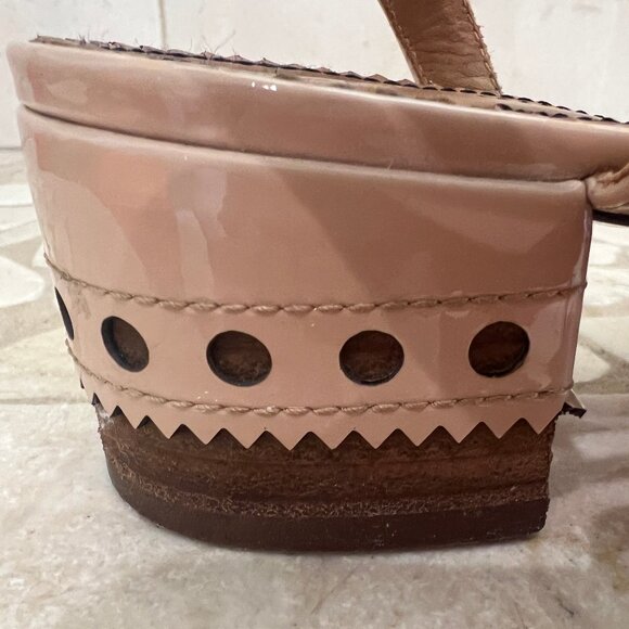 Chloé Nude patent leather sandals  Size EU 36.5 - Picture 6 of 9